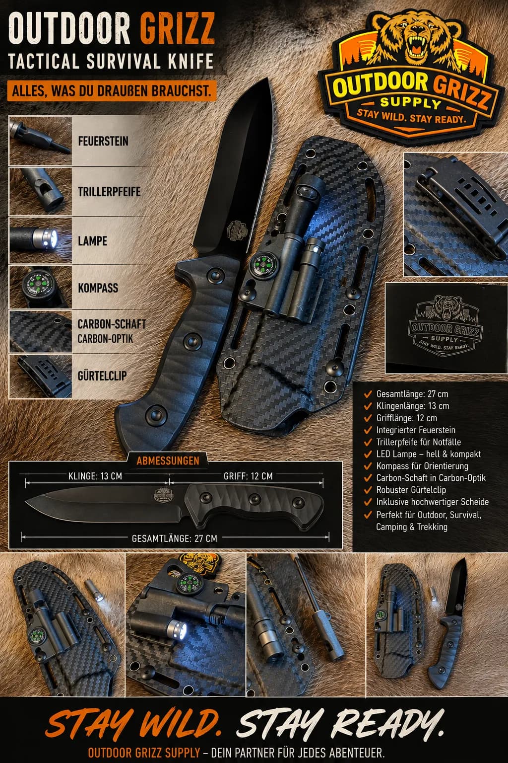 Tactical Survival Knife