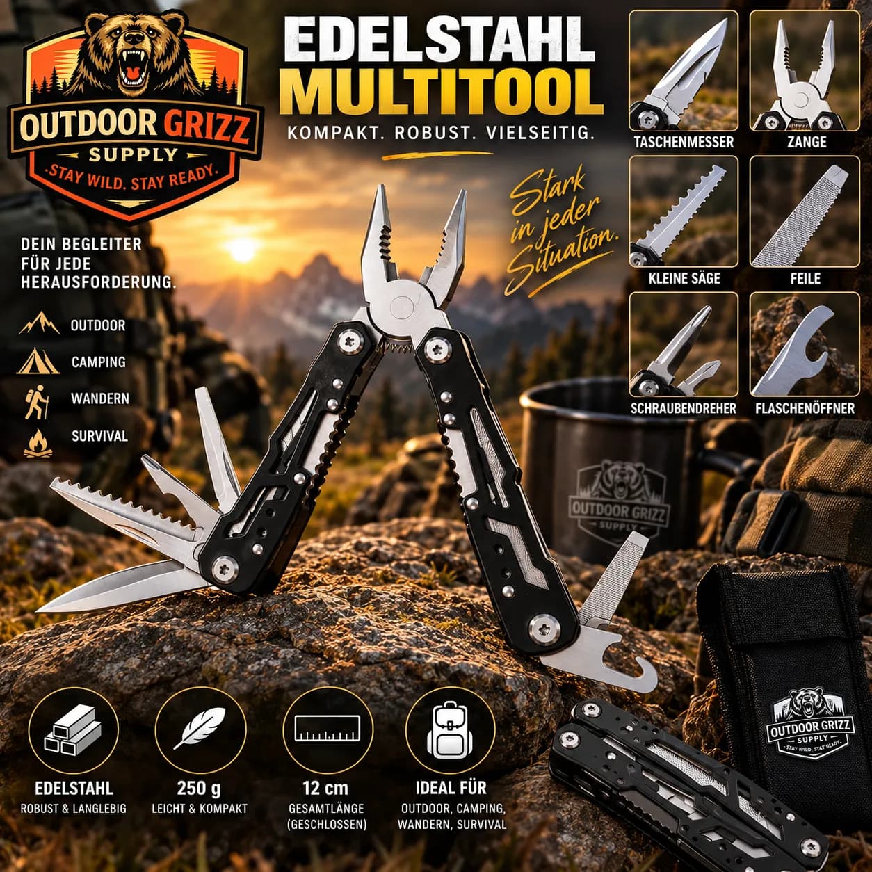 Edelstahl-Multitool